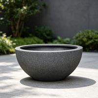 Grand pot de jardin, maceteros, pots de fleurs d'extérieur, pot de fleur rond 80 cm, pot de plante de grande taille