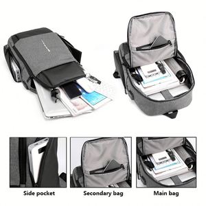 Sac à dos d'ordinateur portable de luxe personnalisé imprimé, léger, pour le bureau, vente chaude en usine - Product Image 3