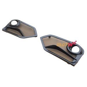 Pare-chocs avant en FRP de style JS avec caches de feux antibrouillard pour Honda Civic 10ème génération TYPE R FK8, tuning automobile - Product Image 6