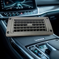 Grille à lamelles réglable pour tableau de bord de camion et de bus, système de climatisation intégré, sortie d'aération en plastique ABS pour véhicule