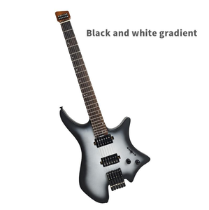 Guitare sans tête à double micro avec mode de verrouillage des cordes intégré, différents styles pour la lecture audio musicale - Product Image 4