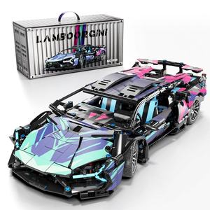 Cyberpunk Rambo Racing Car Building <b>Blocks</b> Plastic Indoor Use Children's Educational Small Particle Toy for 0-24 Months - Product Image 6