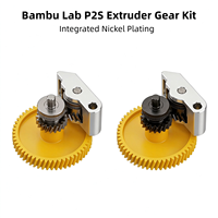 Kit d'engrenages d'extrudeur Bambu Lab P2S, engrenage en acier trempé DLC avec placage nickel intégré pour les pièces d'imprimante 3D Bambulab P2S