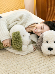 Juguete de Peluche para Perro Directo de Fábrica, Almohada Corporal Personalizada de Pastor Canino Rizado, Cojín Largo de Cachorro Acogedor, Peluches Suaves de Forro Polar para Venta al por Mayor - Product Image 5