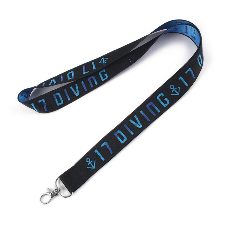 Woven Mobile Satin Promotional Phone Strap Pvc Polyester Lanyard with logo Custom Keychain with Id Card Badge Holder