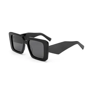 New Large Chunky Square Sunglasses Women Men Big Flat Sun Glasses Square Gafas Eyewear Shades Oversized Sunglasses