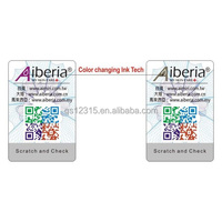 Autocollants personnalisés avec code QR/codes-barres, numéro de série varié et fonction à gratter pour l'emballage de boissons (café et bière)