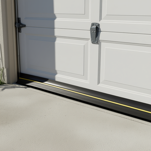 Bande d'étanchéité de seuil de porte de garage en PVC, étanche, longueur 10 pieds, ajustement universel, joint inférieur - Product Image 2