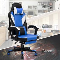 Chaise de jeu pivotante réglable avec support lombaire et appui-tête