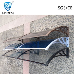 Auvents en alliage d'aluminium Fenêtres pare-soleil Auvent avec support <span class=keywords><strong>pour</strong></span> volet solaire Avant-toit Auvent Terrasses Balcons Auvent Imperméable - Product Image 3