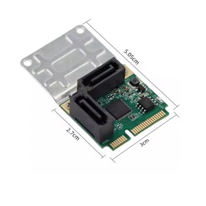 Nueva Tarjeta de Expansión Mini PCI-<span class=keywords><strong>E</strong></span> a SATA3.0, Tarjeta de Puerto Serial SATA, Tarjeta de Expansión de Disco Duro Mini PCI-<span class=keywords><strong>E</strong></span> de 2 y 4 Puertos - Product Image 2