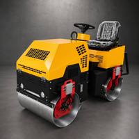 Compacteur routier vibrant diesel FYL-850, autoporté, à double tambour en acier, mini-compacteur pour projets d'entretien municipal