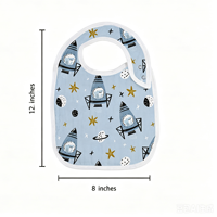 Bavoirs Bébé en Mousseline de Coton Bio 100% Unisexe, 6 Couches Ultra-Absorbantes, Respirants, à Boutons Pression, pour la Dentition - Vente Flash