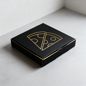 Scatola Pizza imballaggio cibo monouso stampato personalizzato per la consegna da asporto Eco Friendly - Product Image 1