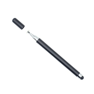 Stylet tactile capacitif en plastique 2-en-1 avec disque de tête en tissu conducteur de 1,0 mm de large pour téléphones mobiles, dessin et écriture manuscrite - Product Image 3