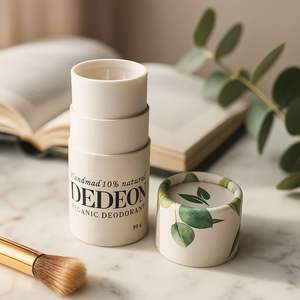 Tubes de baume à lèvres et de rouge à lèvres écologiques, impression personnalisée quatre couleurs, estampage à chaud, revêtement UV, emballage en tube de papier - Product Image 3