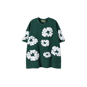 Cross-border Bestseller Premium High-street Denim Tear Details Trendy Floral Loose-<b>fitting</b> Pure Cotton Breathable Antibacterial - Product Image 4