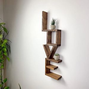 Estantes <span class=keywords><strong>de</strong></span> pared <span class=keywords><strong>de</strong></span> madera <span class=keywords><strong>de</strong></span> la mejor calidad Unidad Love Estantes <span class=keywords><strong>de</strong></span> madera Estante utilizado para la exhibición <span class=keywords><strong>de</strong></span> decoración <span class=keywords><strong>de</strong></span> la oficina en el hogar - Product Image 6