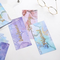 6 anneaux feuilles mobiles A6 recharge papier insert budget enveloppe cahier à spirale budget planificateur feuilles budget classeur accessoires