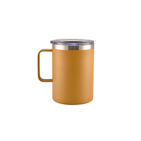 Mug de camping isotherme Stay-Hot avec couvercle à pression pour café, thé et autres boissons, en acier inoxydable, sans BPA, maintient au chaud pendant 6 à 12 heures