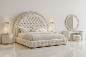 Ensemble de meubles de chambre à coucher modernes de luxe en bois massif Matoezzi avec fonctionnalités convertibles et réglables, lit king size, garantie de 5 ans - Product Image 3