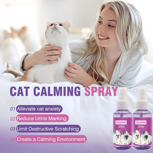 Spray Calmante Orgánico Natural de 60 ml para Perros y Gatos con Aceite Esencial, Suministros para Mascotas - Product Image 4