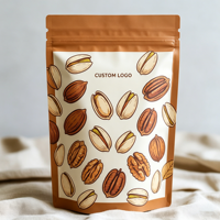 Sachet refermable personnalisé écologique avec valve et fermeture éclair, en aluminium, pour emballage de grains de café recyclable