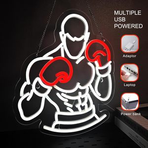 Boxer Letreros Neon LED indoor hanging ambient light shop <b>sign</b> wall decoration light entrance indicator light luminous <b>sign</b> - Product Image 2