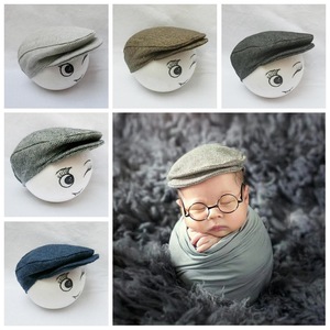 MXRPROPS Recién <span class=keywords><strong>Nacido</strong></span> fotografía Ropa Accesorios Sombrero bebé foto sombrero <span class=keywords><strong>con</strong></span> visera pajarita estudio fotográfico accesorios auxiliares sombrero de caballero - Product Image 2