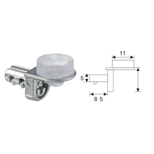 Glass Display Shelf Cabinet with Support <b>Bracket</b> Durable Connectors & Shelf Supports - Product Image 2