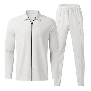 PASUXI Offre Spéciale garçon à manches longues décontracté fermeture éclair Fitness Jogging costume hommes vêtements d'entraînement course deux pièces ensembles - Product Image 2