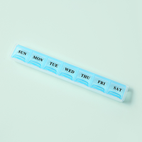 Vente en gros, personnalisation, organiseur de comprimés en plastique, boîte à médicaments, 7 jours par semaine, 28 compartiments, organiseur de pilules, boîte à pilules
