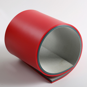 Kauçuk ürünleri yırtılmaya dayanıklı kırmızı PVC malzeme konveyör bant fiyatı - Product Image 1