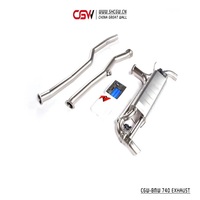 CGW actif son échappement SUS 304 ou titane échappement avec soupapes silencieux pour BMW 740i F02 B58 3.0T Catback System