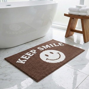 <span class=keywords><strong>Tappeto</strong></span> <span class=keywords><strong>da</strong></span> <span class=keywords><strong>bagno</strong></span> antiscivolo in pile morbido ecologico con motivo cartone animato, estetica <span class=keywords><strong>marrone</strong></span>, per un sorriso sempre presente - Vendita all'ingrosso - Product Image 2