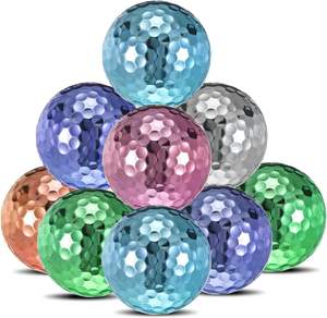 Balle de golf de pratique Surlyn en métal à grande vitesse 3 couches longue distance personnalisée pour <span class=keywords><strong>cours</strong></span> d'entraînement - Product Image 1