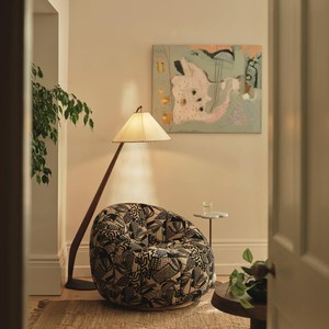 Scandinavian Modern Floor Lamp Wood Base <b>Led</b> Light Source Changeable Color <b>Tree</b> Fiber Lampshade Living Room Study Bedroom - Product Image 4