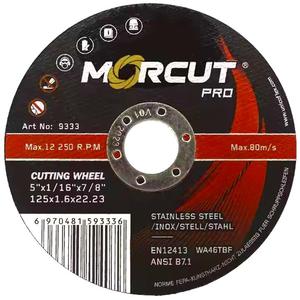切削ホイール125x1.<span class=keywords><strong>6</strong></span>モルカット工場価格5インチ金属切削ディスク研磨工具ステンレス鋼切削ディスク - Product Image 1