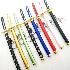Miniatura di Spada Anime <span class=keywords><strong>Tanjiro</strong></span> per Uomo, Portachiavi in Metallo Kimetsu No Yaiba, Ciondolo Cosplay, Giocattolo Cosplay, Portachiavi Katana - Product Image 1