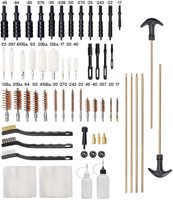 Kit de nettoyage universel pour armes à feu de 58 pièces avec étui moulé par soufflage et ensemble de brosses pour armes à feu