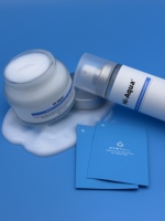 Anti-Falten-Pflaster Augenpflaster Koreanische Hautpflege Schmelzende Maske Feuchtigkeitsspendende Gesichtsmaske mit Hyaluronsäure Schmelzpflaster Ha Mist und Creme Set