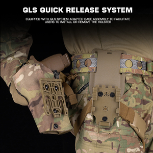 Qls nhanh chóng phát hành hệ thống súng bao da nhanh chóng kéo chiến thuật Súng Bao da với X300 ngọn đuốc ánh sáng - Product Image 3