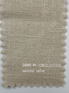 Tissu mélangé en crêpe <span class=keywords><strong>de</strong></span> ramie et coton délavé à la pierre, teint uni, toile <span class=keywords><strong>de</strong></span> jute plus épaisse pour costume, robe, pantalon femme 251gsm 2A88S - Product Image 4