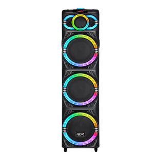 ลำโพงล้อลาก RAYSOUNDS NDR-3270 ขนาด 3*12 นิ้ว สำหรับ<span class=keywords><strong>คาราโอเกะ</strong></span> ใช้แบตเตอรี่ 12V14AH กันน้ำ ตัวเครื่องทำจากไม้ พร้อมรีโมทคอนโทรล สำหรับงานกลางแจ้ง - Product Image 4