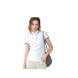 Tissu décontracté uni en maille douce et respirante, blanc, pour chemises de bureau et de golf, vente en gros pour femmes, idéal pour les tenues professionnelles. - Product Image 1