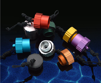 Cache de protection fileté en aluminium pour régulateur de plongée sous-marine, bouchon anti-poussière pour port DIN YOKE, protection pour réducteur de bouteille d'air