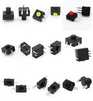 Interrupteur à bouton-poussoir pour lampe torche 12x12mm, configurations multi-contacts, interrupteur DIP vertical à verrouillage automatique 4 broches, 2 broches, 3 broches