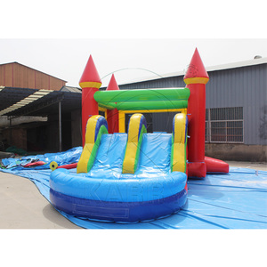 Castillo Inflable de PVC Personalizado con Tobogán, Castillo Inflable Comercial 3 en 1, Castillo Inflable para Niños - Product Image 1