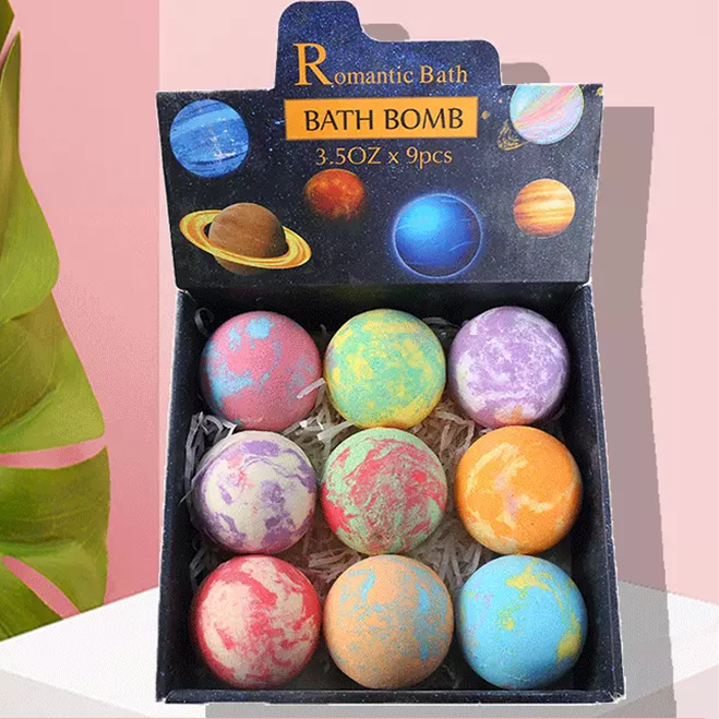 Заводская цена, низкая цена, низкий минимальный заказ, роскошная коробка для бомбочек для ванной, упаковка, натуральная Бомбочка, шарик для ванны Fizzy