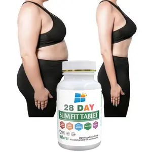 OEM/ODM/OBM Private Label Service 28 Day Flat Tummy Tablet Weight Loss Slim Fit Tablet For Women & Men Burn Fat Slimming Tablet